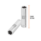 DADO LARGO CUADRO 3/8' HEX METRICO 11MM