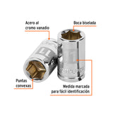 DADO CUADRO 3/8' HEXAGONAL METRICO 11MM
