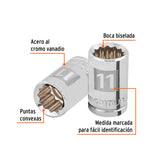 DADO CUADRO 3/8' ESTRIADO 11MM