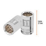 DADO CUADRO 3/8' ESTRIADO 11MM