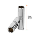 DADO LARGO CUADRO 3/8' HEX METRICO 12MM