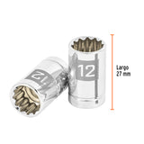 DADO CUADRO 3/8' ESTRIADO 12MM