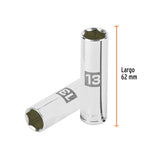 DADO LARGO CUADRO 3/8' HEX METRICO 13MM