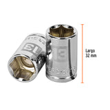 DADO CUADRO 3/8' HEXAGONAL METRICO 13MM