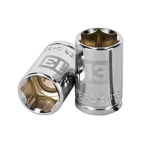 DADO CUADRO 3/8' HEXAGONAL METRICO 13MM