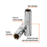 DADO LARGO CUADRO 3/8' HEX STD 7/16'