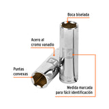 DADO LARGO CUADRO 3/8' HEX STD 1/2'