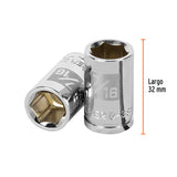 DADO CUADRO 3/8' HEXAGONAL STD 7/16'