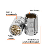 DADO CUADRO 3/8' ESTRIADO 14MM