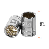 DADO CUADRO 3/8' ESTRIADO 14MM