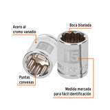 DADO CUADRO 3/8' ESTRIADO 15MM