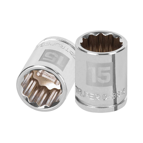 DADO CUADRO 3/8' ESTRIADO 15MM