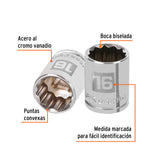 DADO CUADRO 3/8' ESTRIADO 16MM