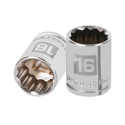 DADO CUADRO 3/8' ESTRIADO 16MM