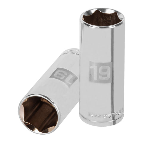 DADO LARGO CUADRO 3/8' HEX METRICO 19MM