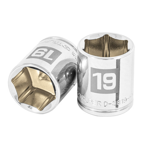 DADO CUADRO 3/8' HEXAGONAL METRICO 19MM