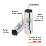 DADO P/BUJIAS CUADRO 3/8' HEX 5/8'