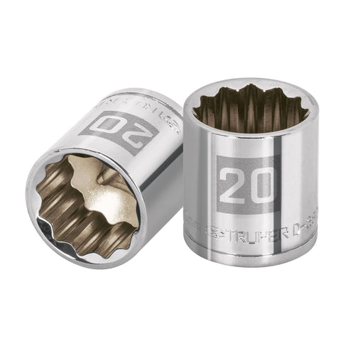 DADO CUADRO 3/8' ESTRIADO METRICO 20MM