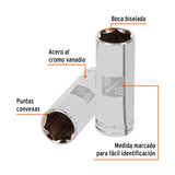 DADO LARGO CUADRO 3/8' HEX STD 11/16'