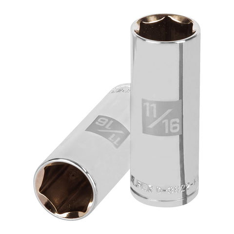 DADO LARGO CUADRO 3/8' HEX STD 11/16'