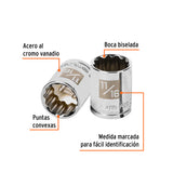 DADO CUADRO 3/8' ESTRIADO 11/16'