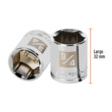 DADO CUADRO 3/8' HEXAGONAL STD 3/4'