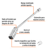 DADO P/BUJMAS CUADRO 3/8' ARTICULADO 13/16', EXTENSISN 10'