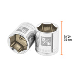 DADO CUADRO 3/8' HEXAGONAL STD 13/16'