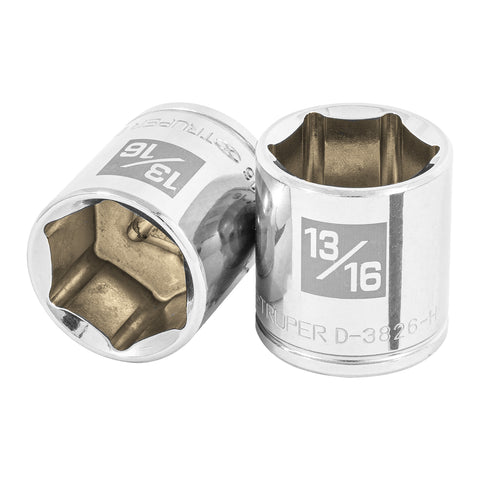 DADO CUADRO 3/8' HEXAGONAL STD 13/16'