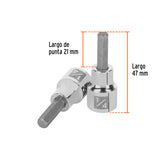 DADO 3/8' PUNTA HEXAGONAL STD 1/4'