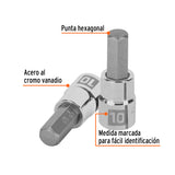 DADO PUNTA HEXAGONAL DE 10 MM, CUADRO 3/8', TRUPER