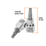 DADO 3/8' PUNTA HEXAGONAL STD 3/16'