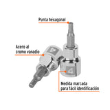 DADO 3/8' PUNTA HEXAGONAL METRICA 4MM