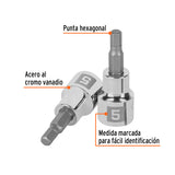 DADO 3/8' PUNTA HEXAGONAL METRICA 5MM