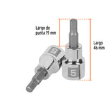DADO 3/8' PUNTA HEXAGONAL METRICA 5MM
