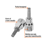 DADO 3/8' PUNTA HEXAGONAL METRICA 6MM