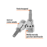 DADO 3/8' PUNTA HEXAGONAL STD 7/32'