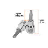 DADO 3/8' PUNTA HEXAGONAL STD 7/32'