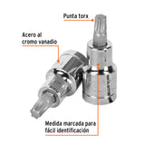DADO CUADRO 1/2' PUNTA TORX T-45