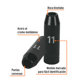 DADO LARGO CUADRO 1/2' DE IMPACTO 6 PUNTAS DE 11 MM, TRUPER
