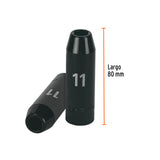 DADO LARGO CUADRO 1/2' DE IMPACTO 6 PUNTAS DE 11 MM, TRUPER