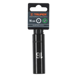 DADO LARGO CUADRO 1/2' DE IMPACTO 6 PUNTAS DE 16 MM, TRUPER