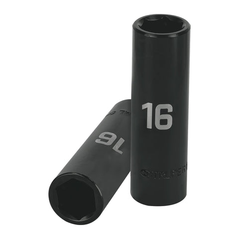 DADO LARGO CUADRO 1/2' DE IMPACTO 6 PUNTAS DE 16 MM, TRUPER