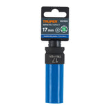 DADO LARGO IMPACTO PROT. PLAST. 17 MM, 6 PUNTAS, CUADRO 1/2'