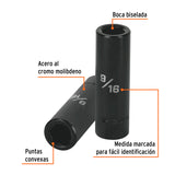 DADO IMPACTO LARGO CUADRO 1/2' HEX 9/16'