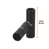 DADO IMPACTO LARGO CUADRO 1/2' HEX 9/16'