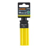 DADO LARGO IMPACTO PROT. PLAST. 19 MM, 6 PUNTAS, CUADRO 1/2'