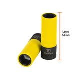 DADO LARGO IMPACTO PROT. PLAST. 19 MM, 6 PUNTAS, CUADRO 1/2'