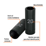 DADO LARGO CUADRO 1/2' DE IMPACTO 6 PUNTAS DE 20 MM, TRUPER