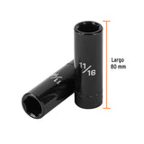 DADO IMPACTO LARGO CUADRO 1/2' HEX 11/16